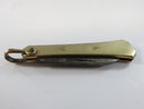 Antique Pocket Watch Fob Folding Paring Fruit Knife Edwardian Gold Tone Bale Marked J & C N Co Quality