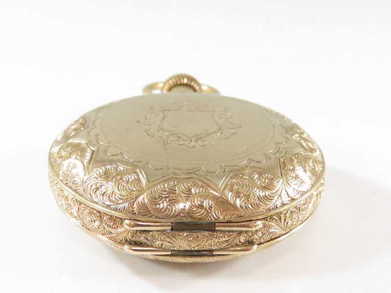 New York Standard Watch Co Grade 61 Model 9 Open Faced Pocket Watch For Repair