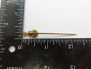 Kappa Sigma Fraternity Antique Stick Pin AEKDB Ribbon Crest H&S Co Philadelphia Gold Tone 2 5/16 in Circa 1913