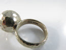 Sterling Silver Hammered Ball Ring John Hardy JAi Thailand Designer 925 Statement Ring Size 6 3/4