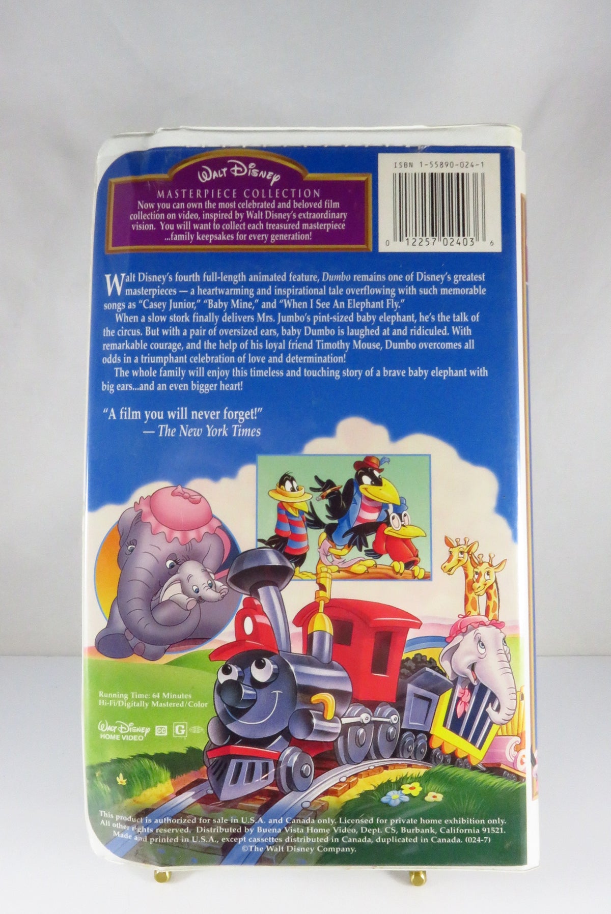 Walt Disney Masterpiece cheapest Collection Dumbo Vintage VHS Tape