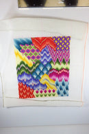 Medium Completed At Willow Tree Pond Themed Needlepoint Bargello 17 3/4" x 13 1/ product image for Just Stuff I Sell, clear front view, neutral background, original listing photo, optimized descriptive alt text, centered composition variant 3