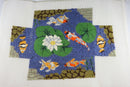 Medium Completed Koi Pond Brick Pattern Needlepoint Canvas 17" x 12" product image for Just Stuff I Sell, clear front view, neutral background, original listing photo, optimized descriptive alt text, centered composition variant 3