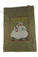 Small Completed Merlot Chef Themed Needlepoint Canvas 13" x 9" product image for Just Stuff I Sell, clear front view, neutral background, original listing photo, optimized descriptive alt text, centered composition