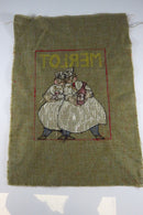 Small Completed Merlot Chef Themed Needlepoint Canvas 13" x 9" product image for Just Stuff I Sell, clear front view, neutral background, original listing photo, optimized descriptive alt text, centered composition variant 5