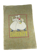 Small Completed Chardonay Chef Themed Needlepoint Canvas 13" x 9" product image for Just Stuff I Sell, clear front view, neutral background, original listing photo, optimized descriptive alt text, centered composition