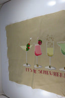 Large Completed It's 5:00 Somewhere Needlepoint Canvas With Charms 19" x 13 1/2" product image for Just Stuff I Sell, clear front view, neutral background, original listing photo, optimized descriptive alt text, centered composition variant 8