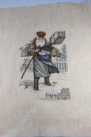 Medium Completed Old Father Christmas Victorian Style Needlepoint Canvas product image for Just Stuff I Sell, clear front view, neutral background, original listing photo, optimized descriptive alt text, centered composition variant 2