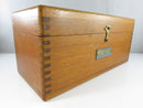 U.S. Navy Bureau Ships Observer Compass Kelvin White C.G. Conn 1943 Nautical Instrument Wood Case