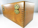 U.S. Navy Bureau Ships Observer Compass Kelvin White C.G. Conn 1943 Nautical Instrument Wood Case