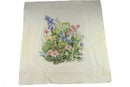 Medium Finished Needlepoint Canvas with Flower Decoration C2003 product image for Just Stuff I Sell, clear front view, neutral background, original listing photo, optimized descriptive alt text, centered composition