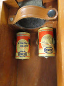 U.S. Navy Bureau Ships Observer Compass Kelvin White C.G. Conn 1943 Nautical Instrument Wood Case