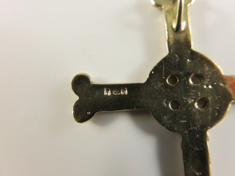 Vintage Sterling Silver Celtic Cross Pendant - H&H Silversmithing