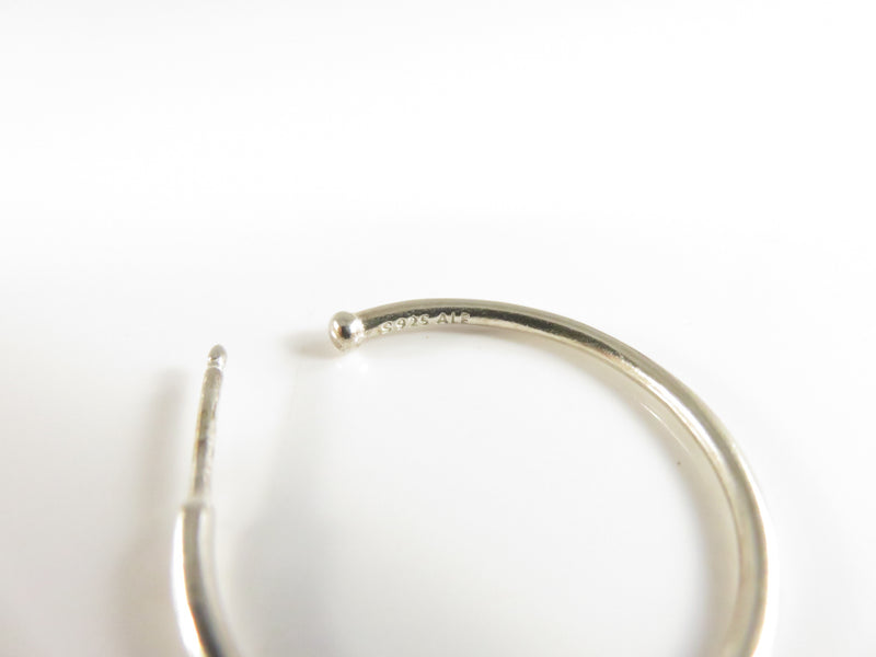 Authentic Pandora Silver Open Hoop Earrings | Medium Size | S925 ALE