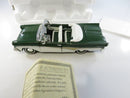 1958 Ford Fairlane Sunliner Convertible 1/32 Scale Green White Diecast Model Car Box COA
