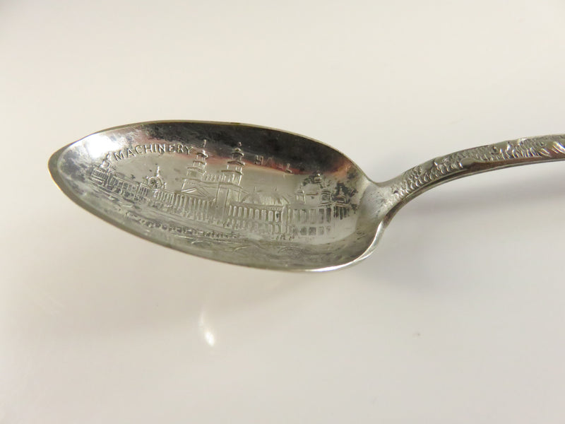 Vintage Columbian Exposition Souvenir Spoon | Machinery Hall | 1893 World's Fair