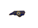 Vintage 1955 NC Tar Heel Girls State Pin | American Legion Auxiliary — Gold, Enamel — front view