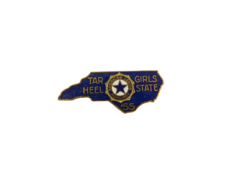 Vintage 1955 NC Tar Heel Girls State Pin | American Legion Auxiliary