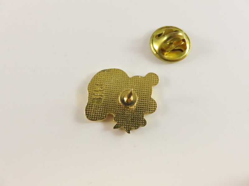 Vintage 1984 Teddy Bear Pin | Enamel | IFS | Gold Tone