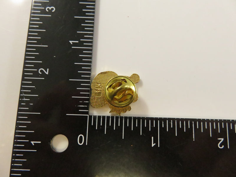 Vintage 1984 Teddy Bear Pin | Enamel | IFS | Gold Tone