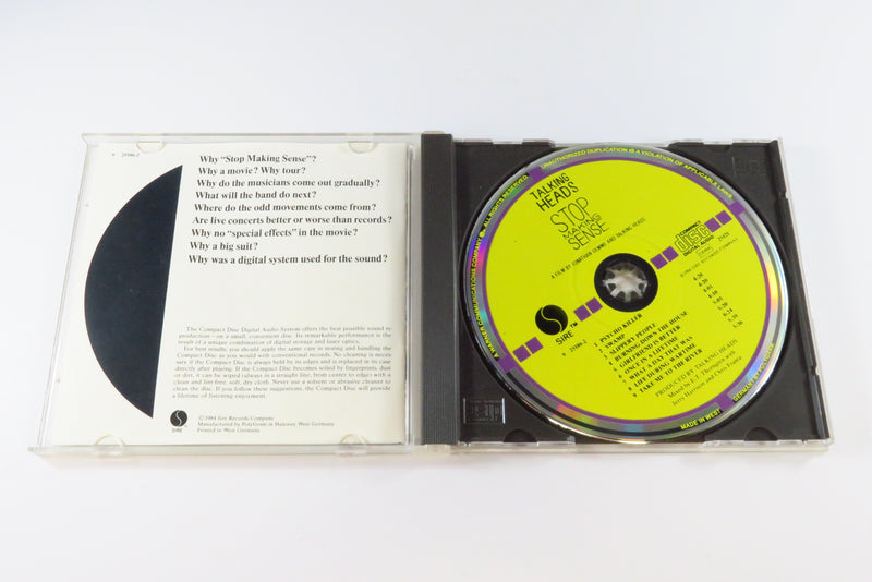 Talking Heads Stop Making Sense Sire W. Germany Target 9 25186-2 Music CD