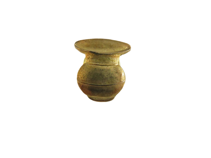 Vintage Spittoon Pinback | Brass Tone | Unusual Novelty Pin