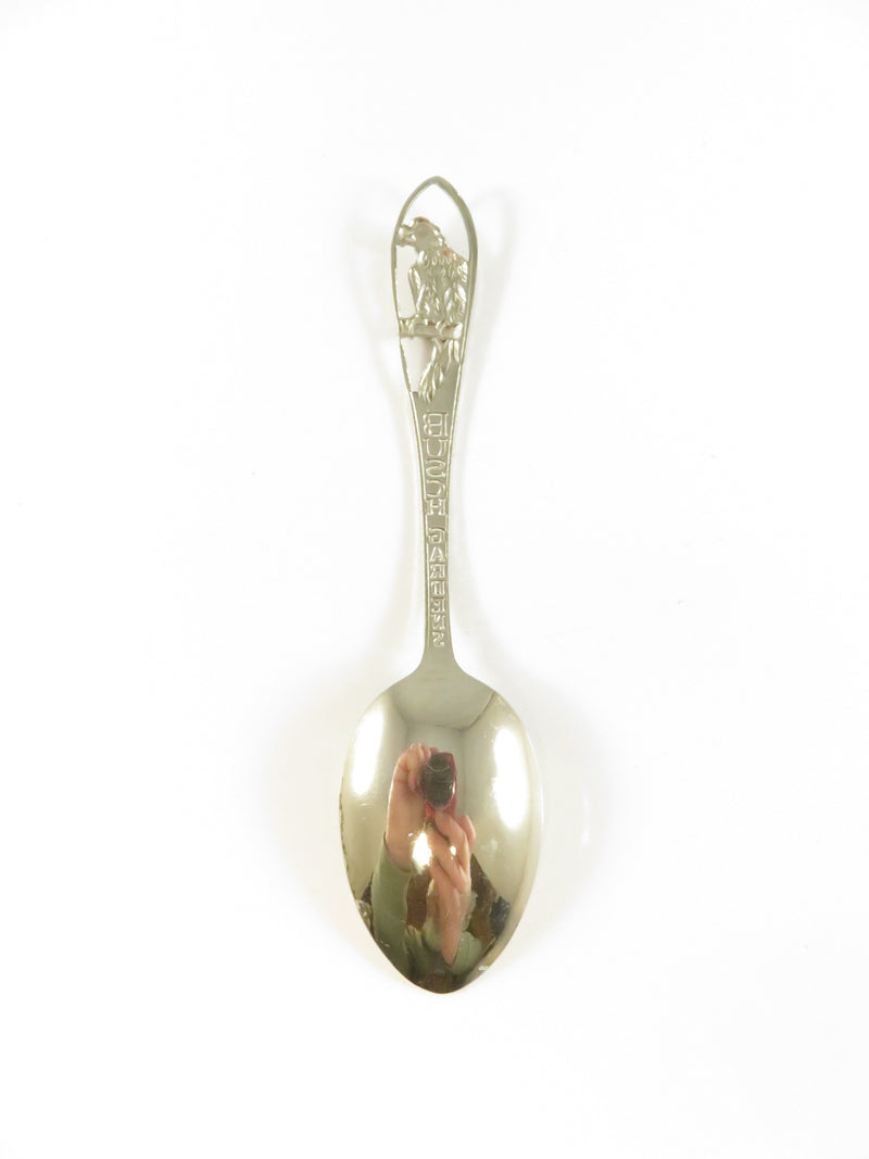 Vintage Busch Gardens Parrot Souvenir Spoon | Pressed Metal