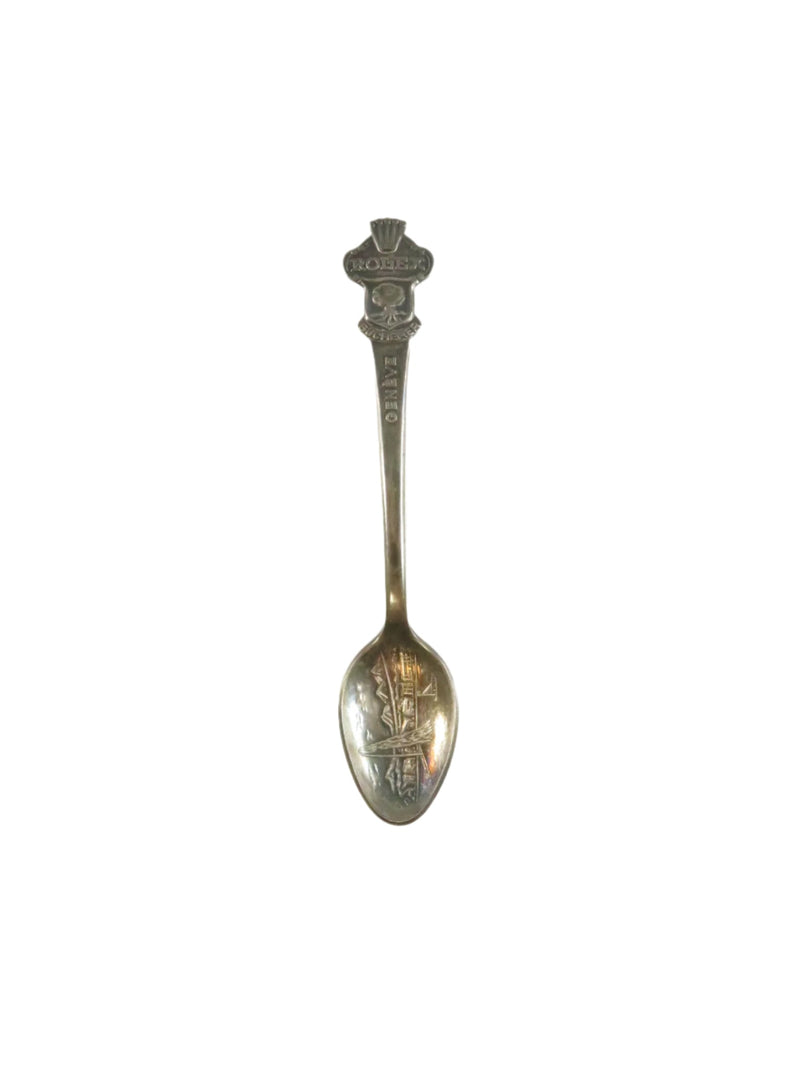 Vintage Rolex Demitasse Spoon | Bucherer Geneve | Silver Plate — Silver — front view