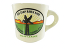 Vintage 1979 Boy Scouts of America Camp Raven Knob Ceramic Coffee Mug Made in USA BSA Old Hickory Council Staff Leader