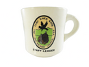 1981 Camp Raven Knob BSA Staff-Leader Ceramic Coffee Mug Old Hickory Council Boy Scouts of America Vintage Cream Glazed