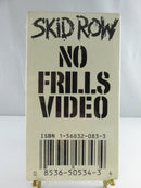 Skid Row No Frills Video VHS barcode view