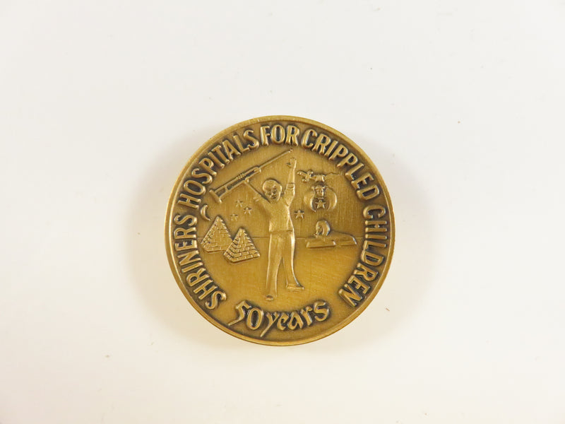 1972 Shriners Hospitals Centennial Coin | Bronze | "1872-1972" | "50 Years"