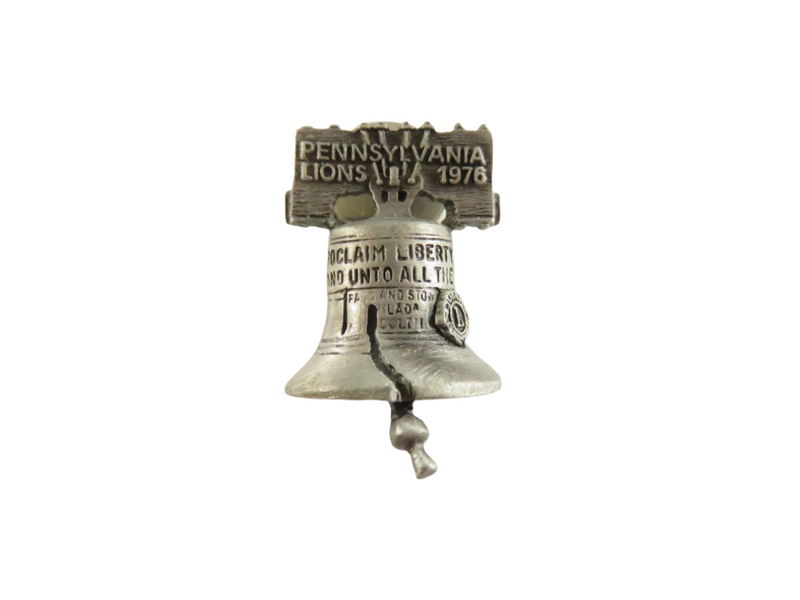 Vintage 1976 PA Lions Club Liberty Bell Pin | Bicentennial, Philadelphia