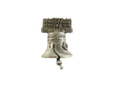 Vintage 1976 PA Lions Club Liberty Bell Pin | Bicentennial, Philadelphia — Silver — front view
