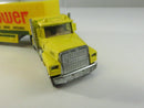 Hot Wheels Steering Rigs Yellow FORD LTL Mayflower Trailer 1980s 1/64 Truck Vintage Made in Hong Kong Toy Collectible