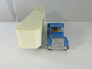 Hot Wheels Steering Rigs Blue FORD LTL Western Livestock Trailer 1/64 Diecast Truck Vintage 1980s Made in Hong