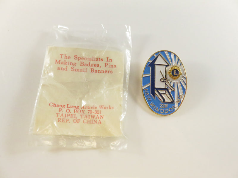 Vintage New Windsor Lions Club Pin | Rocket, "22W" | Maryland MD
