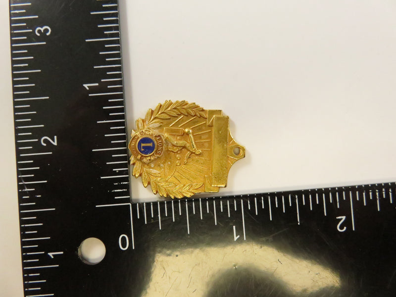 Vintage Lions Club Bowling Medal | Missing Pin, Damaged, For Parts/Repair