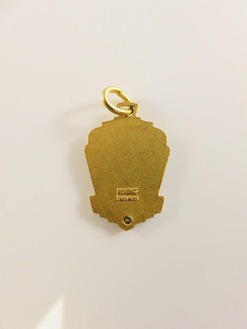 Vintage Lions Club President 100% Attendance Charm | Gold Filled | Leavens