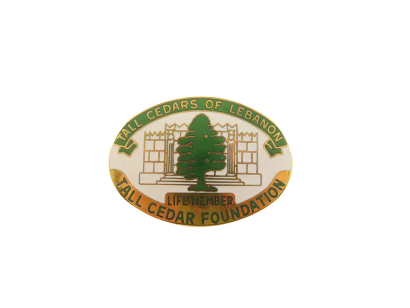 Vintage Tall Cedars of Lebanon Life Member Pin | 1.5" | Needs Polishing