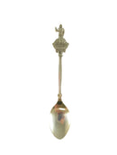 Vintage Nassau Souvenir Spoon, Collectible Silver Plate Spoon, Bahamas Travel Memorabilia — Silver — front view