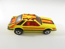 Hot Wheels '79 Ford Mustang Flying Colors Series 1/64 Diecast Car '79 Yellow Orange Black Mustang Hong Kong '79