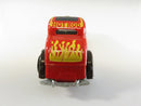 Hot Wheels Hi-Rakers '34 Ford 3-Window Coupe Diecast Car 1980s Mattel Vintage 1/64 Scale Red Adjustable Rear Axle