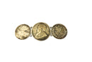 Antique Coin Silver c1900 3 Coin Brooch Pin Republic of South Africa — Jewelry & Watches:Vintage & Antique Jewelry:Fine:Victo