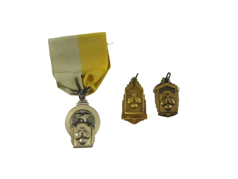Vintage Bowling Medals, One Engraved "High Individual Average", Lot of 3, Sports Memorabilia