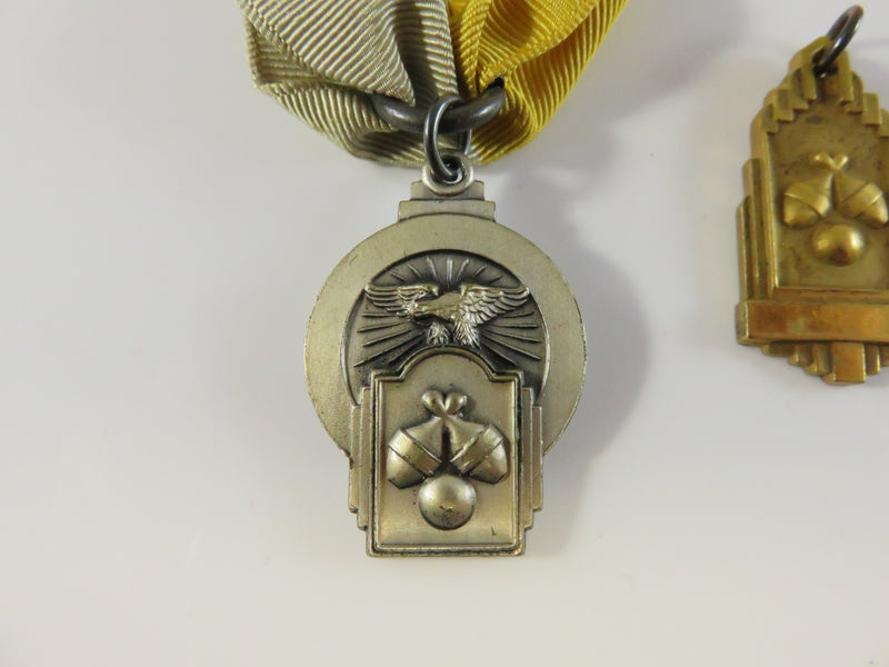 Vintage Bowling Medals, One Engraved "High Individual Average", Lot of 3, Sports Memorabilia