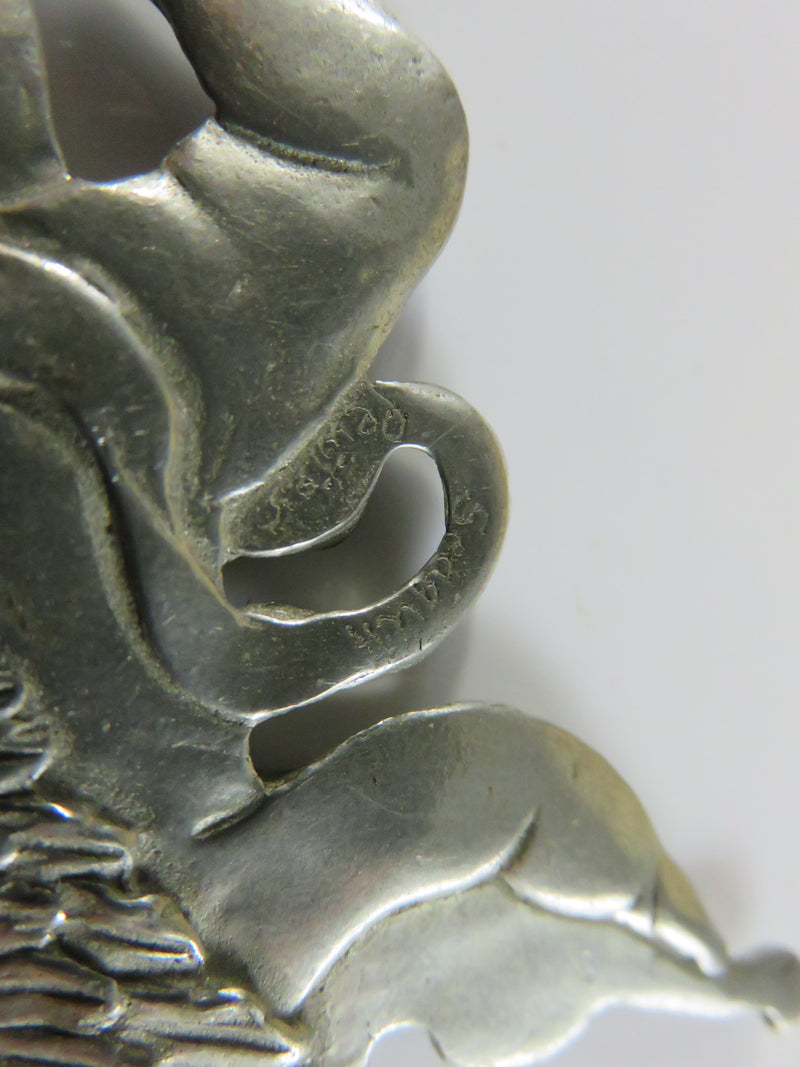 Vintage Seagull Pewter Angel Cherub with Violin Christmas Ornament, Canada