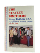 1986 Statler Bros. Program, Staunton VA, 4th of July, Vintage Music Memorabilia — front view
