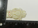 Vintage Mother-of-Pearl Owl Brooch For Repurpose Mid-20th Carved Brooch Findings Mother-of-Pearl Century Pin Stylized