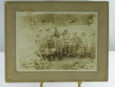 Close-up of quarry laborers in sepia-toned photograph